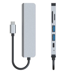 Αντάπτορας Tech-Protect V4 Hub 6in1 Grey