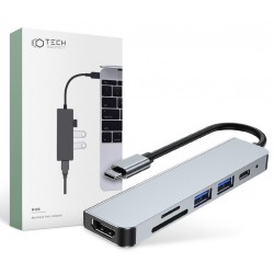 Αντάπτορας Tech-Protect V4 Hub 6in1 Grey
