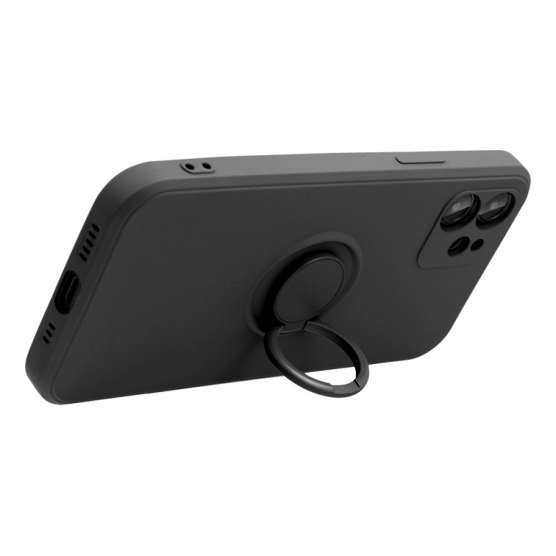 Θήκη Forcell Real Smooth Silicone Ring Finger Grip Samsung Galaxy S21+ SM-G996 Black