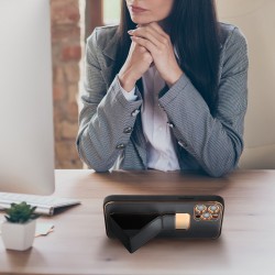 Θήκη Forcell Leather Kickstand Xiaomi Redmi 10/10 (2022) Dark Black