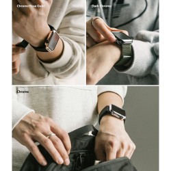 Προστατευτικό Ringke Slim Apple Watch 7 (41mm) Clear & Chrome Rose Gold