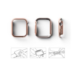 Προστατευτικό Ringke Slim Apple Watch 7 (41mm) Clear & Chrome Rose Gold