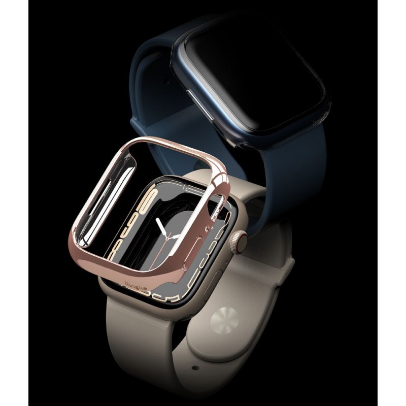 Προστατευτικό Ringke Slim Apple Watch 7 (41mm) Clear & Chrome Rose Gold