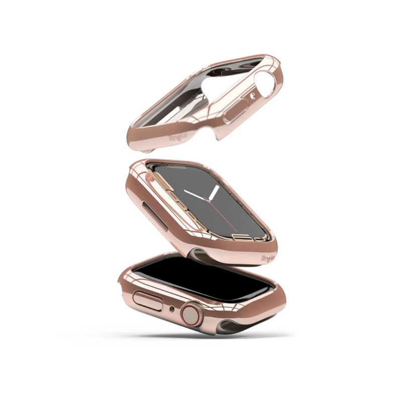 Προστατευτικό Ringke Slim Apple Watch 7 (41mm) Clear & Chrome Rose Gold