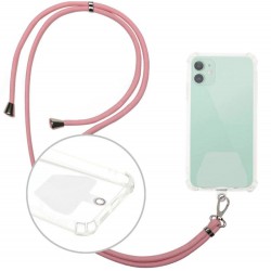 Λουράκι Λαιμού στήριξης Θήκης Smartphone Universal Neck Strap Pink Λουράκι Λαιμού στήριξης Θήκης Smartphone Universal Neck Strap Pink