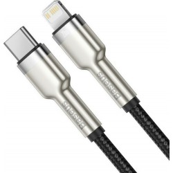 Καλώδιο Data Baseus Cafule Metal Type-C to Lightning 20W 1m Black (CATLJK-A01)