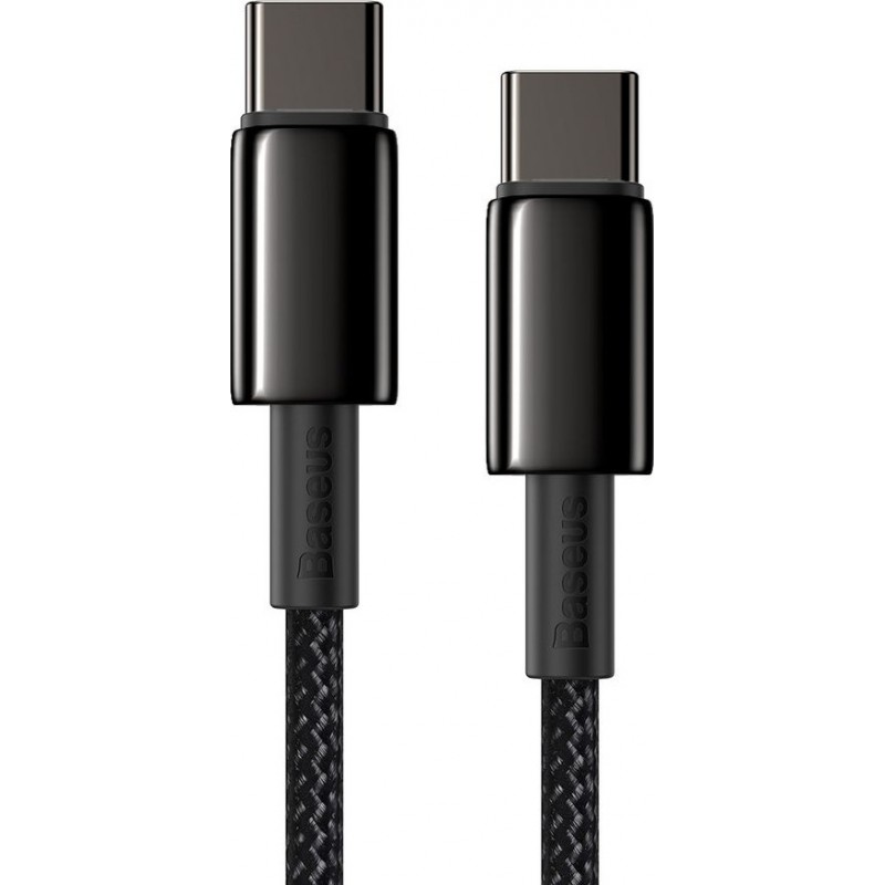 Καλώδιο Φόρτισης Baseus Cable Tungsten PD Type-C to Type-C Super Charge 100W 1m Black (CATWJ-01)