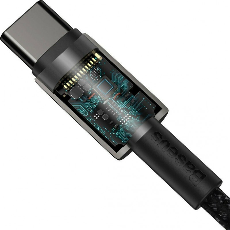 Καλώδιο Φόρτισης Baseus Cable Tungsten PD Type-C to Type-C Super Charge 100W 1m Black (CATWJ-01)
