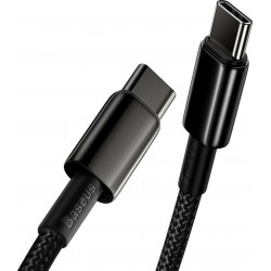 Καλώδιο Φόρτισης Baseus Cable Tungsten PD Type-C to Type-C Super Charge 100W 1m Black (CATWJ-01)