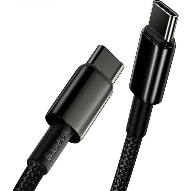 Καλώδιο Φόρτισης Baseus Cable Tungsten PD Type-C to Type-C Super Charge 100W 1m Black (CATWJ-01)