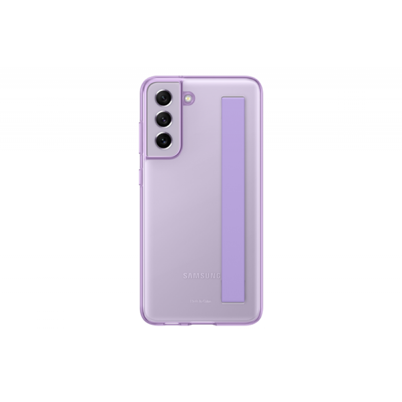 Θήκη Samsung Silicone Cover Strap EF-XG990CVEGWW Galaxy S21 FE 5G G990B Lavender (Original)