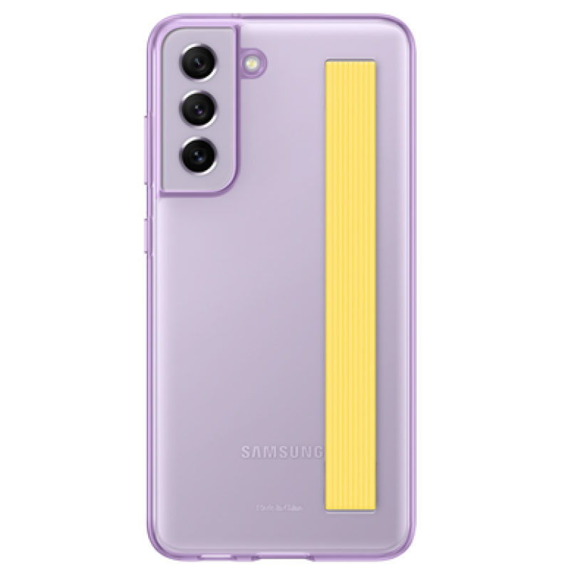Θήκη Samsung Silicone Cover Strap EF-XG990CVEGWW Galaxy S21 FE 5G G990B Lavender (Original)