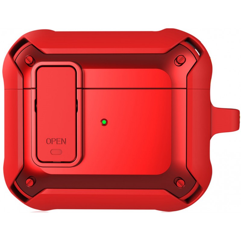 Θήκη TPU+PC 4smarts Rugged Apple Airpods 3 Red (456282)