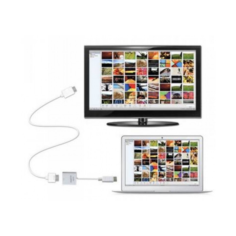 Αντάπτορας APPROX DisaplyPort USB male to HDMI female White (AP-PC16)
