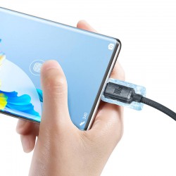Καλώδιο Data Baseus Crystal Shine USB male - Type-C Black 100W 6A 1.2m (CCAJY000401)