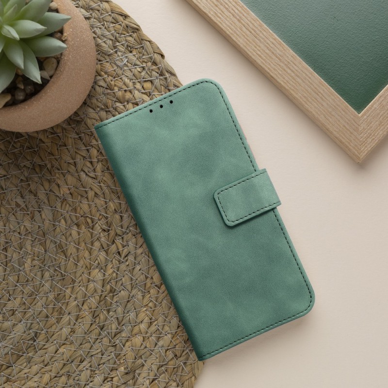 Θήκη Book Leather Wallet Google Pixel 9 / 9 Pro Card Holder Green