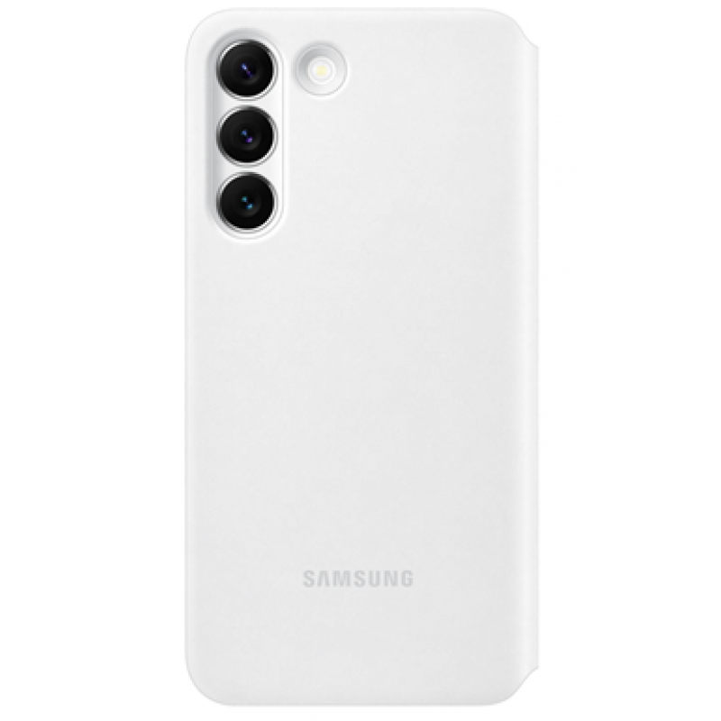 Θήκη Samsung Clear View Cover EF-ZS906CWEGEE Galaxy S22+ 5G S906 White (Original)