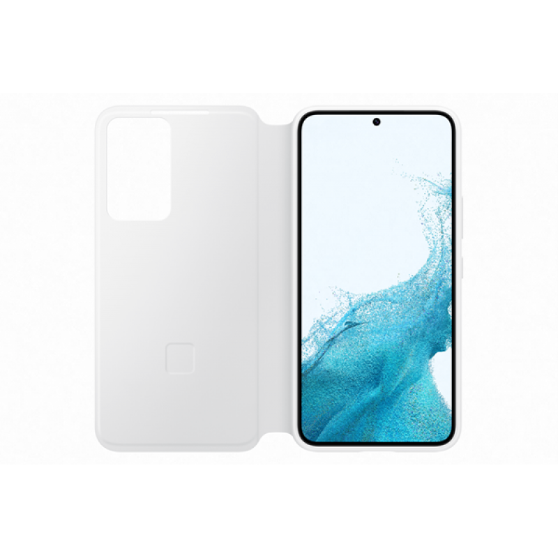 Θήκη Samsung Clear View Cover EF-ZS906CWEGEE Galaxy S22+ 5G S906 White (Original)