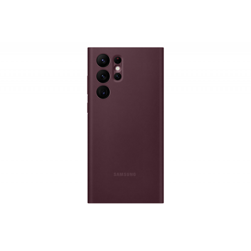 Θήκη Samsung Clear View Cover EF-ZS908CEEGEE Galaxy S22 Ultra 5G S908 Burgundy (Original)