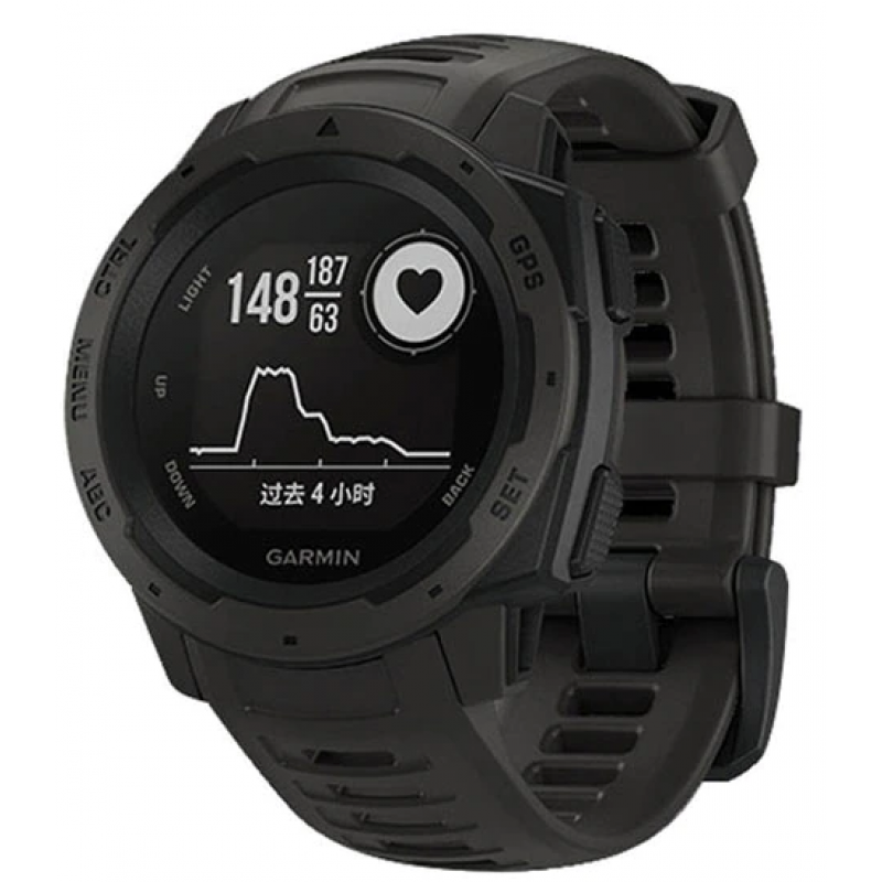 Ανταλλακτικό λουράκι QuickFit Garmin Instinct (45mm) Silicone Light Texture Black Ανταλλακτικό λουράκι QuickFit Garmin Instinct (45mm) Silicone Light Texture Black