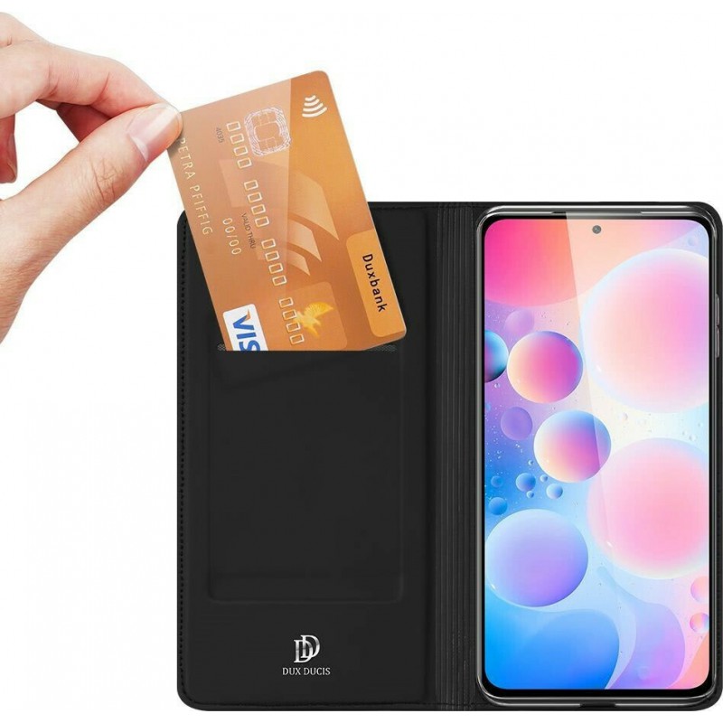 Θήκη Smart View Flip Xiaomi Note 11 5G/Note 11T 5G/Poco M4 Pro 5G Leather Black