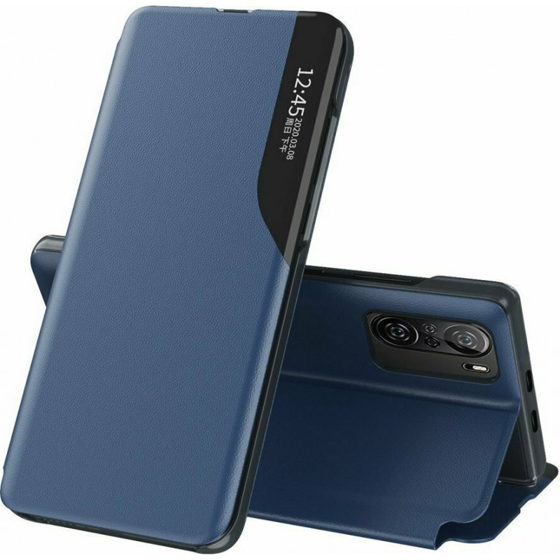 Θήκη Smart View Flip Xiaomi Note 11 5G/Note 11T 5G/Poco M4 Pro 5G Leather Blue