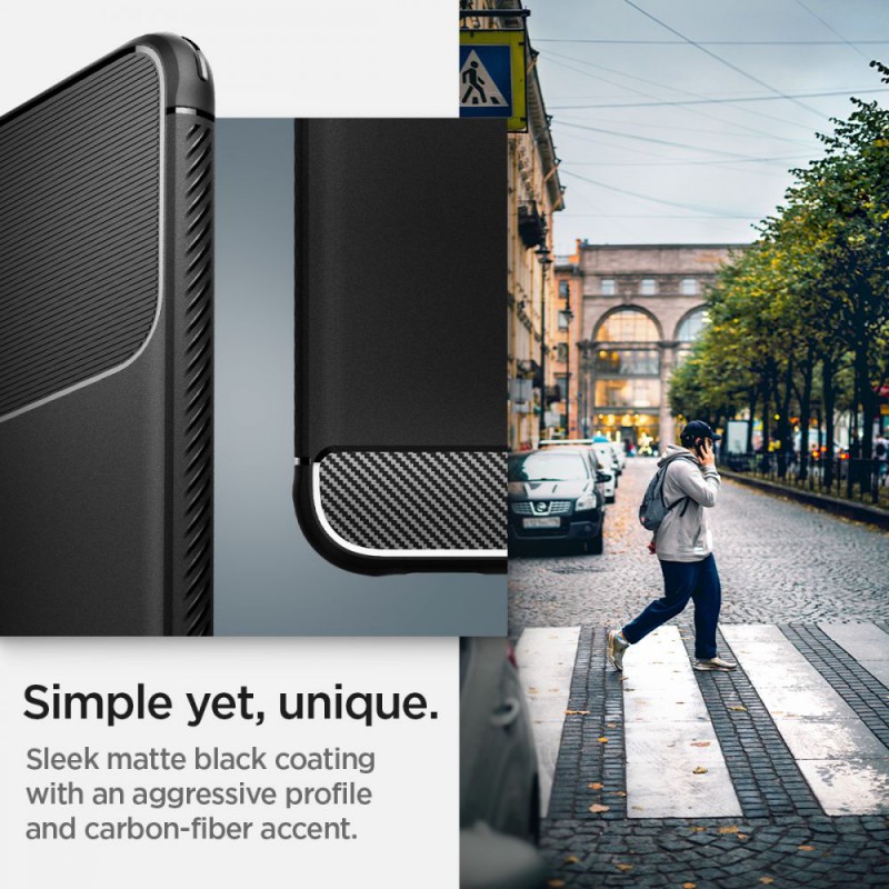 Θήκη Spigen Rugged Armor Samsung Galaxy S22 5G S901 Matte Black (ACS03986)