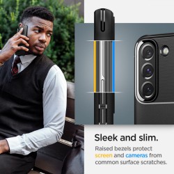 Θήκη Spigen Rugged Armor Samsung Galaxy S22 5G S901 Matte Black (ACS03986)