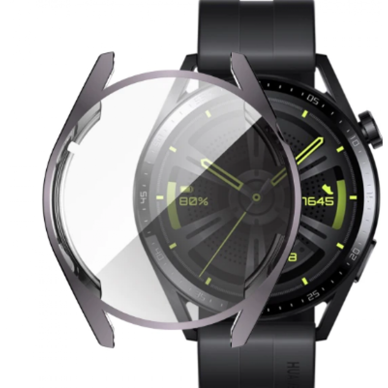 Θήκη Electroplated TPU Full Screen Cover Huawei Watch GT 3 (46mm) Grey