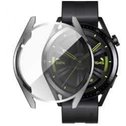 Θήκη Electroplated TPU Full Screen Cover Huawei Watch GT 3 (46mm) Silver