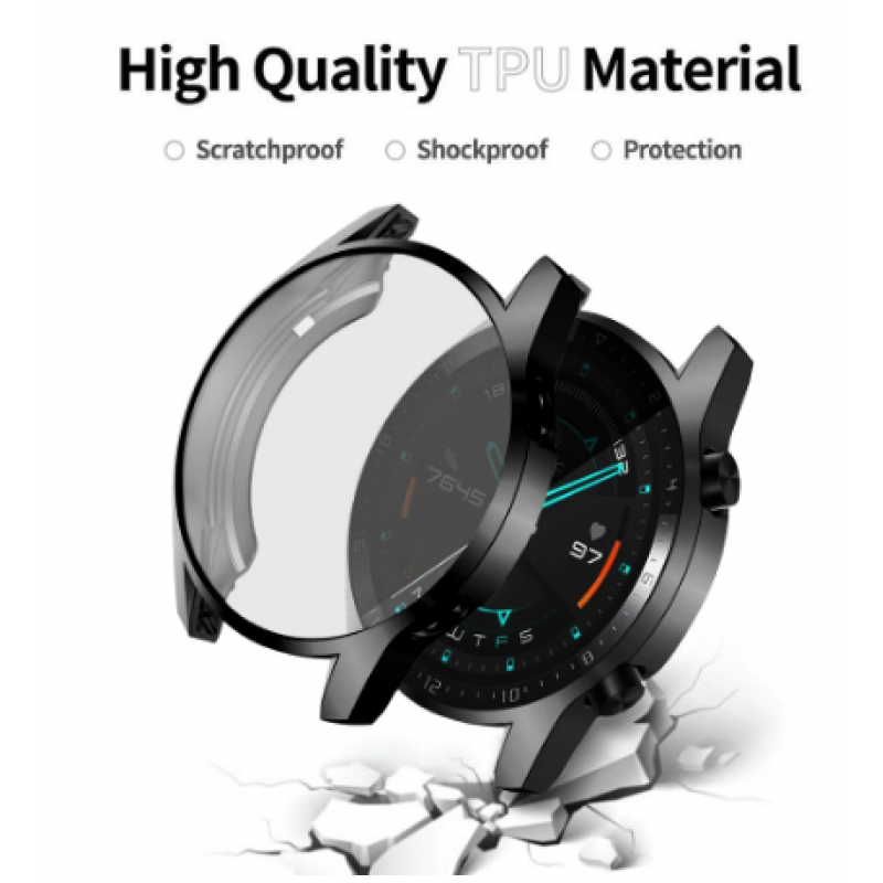 Θήκη Electroplated TPU Full Screen Cover Huawei Watch GT 3 (46mm) Grey