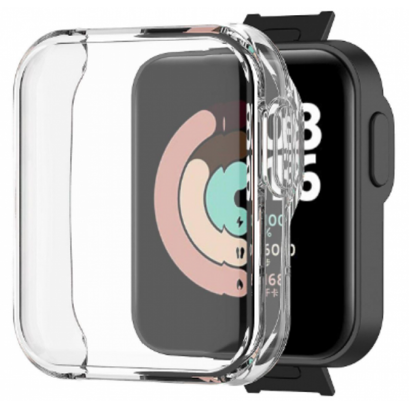 Θήκη Electroplated TPU Full Screen Cover Xiaomi Mi Watch Lite Trasnparent