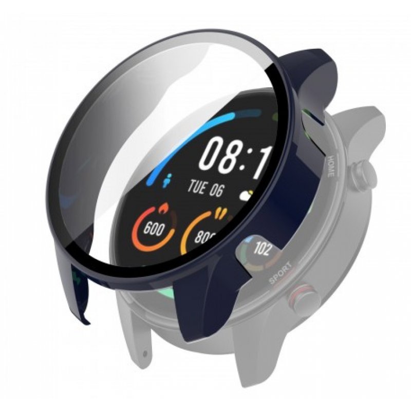 Θήκη PC Full Glass Screen Protector Xiaomi Mi Watch Color Sports Blue