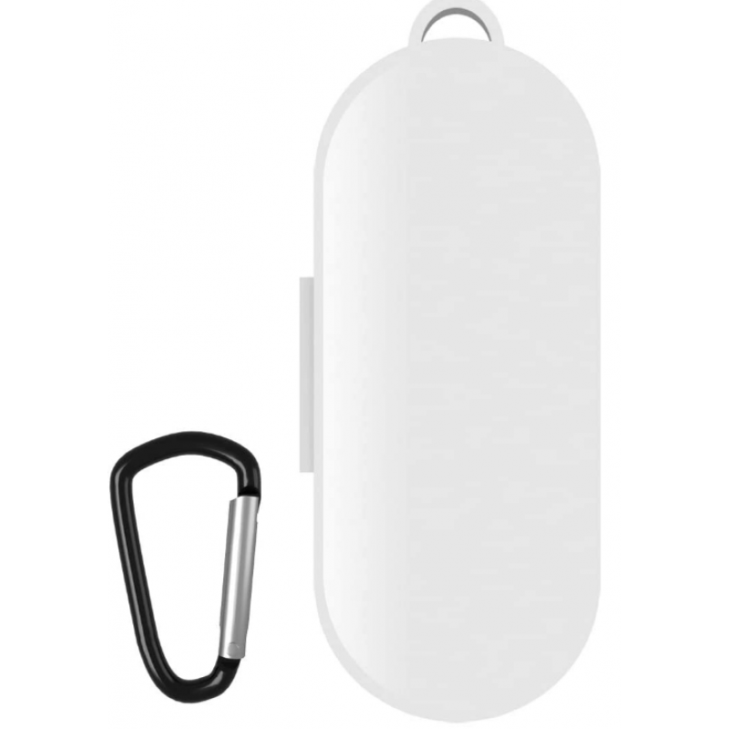 Θήκη Huawei Freebuds Lite Silicone Skin with Carabiner White