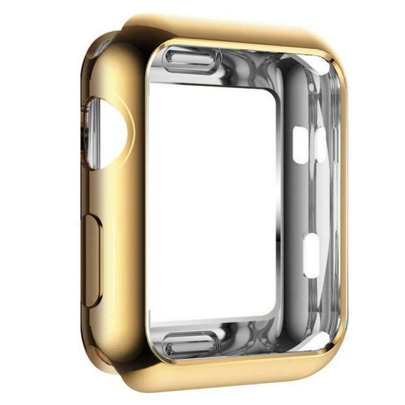 Θήκη Electroplated TPU Cover Apple Watch 1/2/3 (38mm) Gold