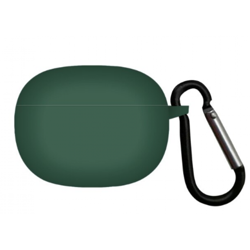 Θήκη Xiaomi Redmi Buds 3 Lite Silicone Skin with Carabiner Green