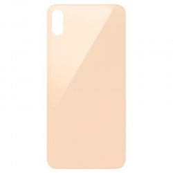 Καπάκι Μπαταρίας με Αυτοκόλλητη Ταινία Apple iPhone X / Xs Back Cover Glass Gold (OEM)