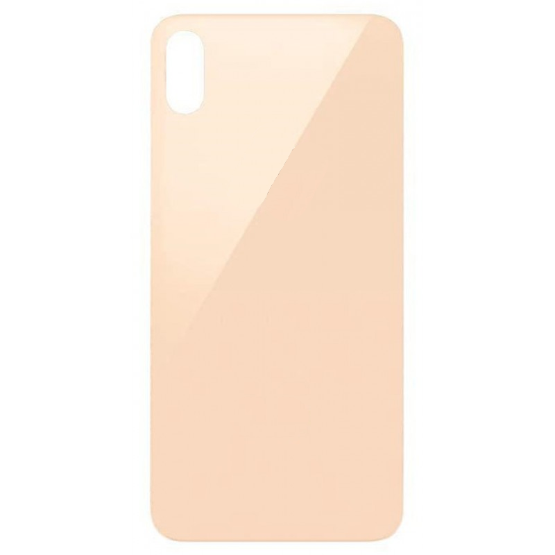 Καπάκι Μπαταρίας με Αυτοκόλλητη Ταινία Apple iPhone X / Xs Back Cover Glass Gold (OEM)