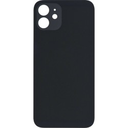Καπάκι Μπαταρίας με Αυτοκόλλητη Ταινία Apple iPhone 12 (6.1") Back Cover Glass Black (OEM)