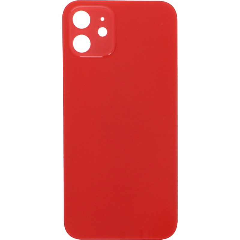 Καπάκι Μπαταρίας με Αυτοκόλλητη Ταινία Apple iPhone 12 (6.1") Back Cover Glass Red (OEM)