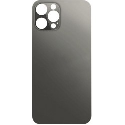 Καπάκι Μπαταρίας με Αυτοκόλλητη Ταινία Apple iPhone 12 Pro Max Back Cover Glass Graphite (OEM)
