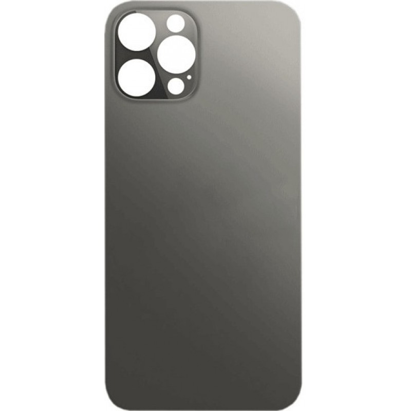 Καπάκι Μπαταρίας με Αυτοκόλλητη Ταινία Apple iPhone 12 Pro Max Back Cover Glass Graphite (OEM)