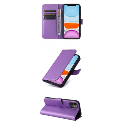 Θήκη Book Magnetic & Card Holder Wallet TCL 205 4187D Purple