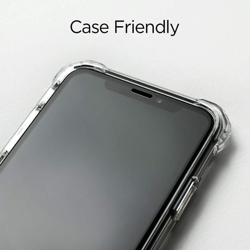 Γυαλί Προστασίας Spigen Glass FC Apple iPhone 11 (6.1") Full Screen Cover Black  (064GL25233)