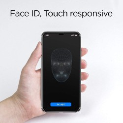 Γυαλί Προστασίας Spigen Glass FC Apple iPhone 11 (6.1") Full Screen Cover Black  (064GL25233)