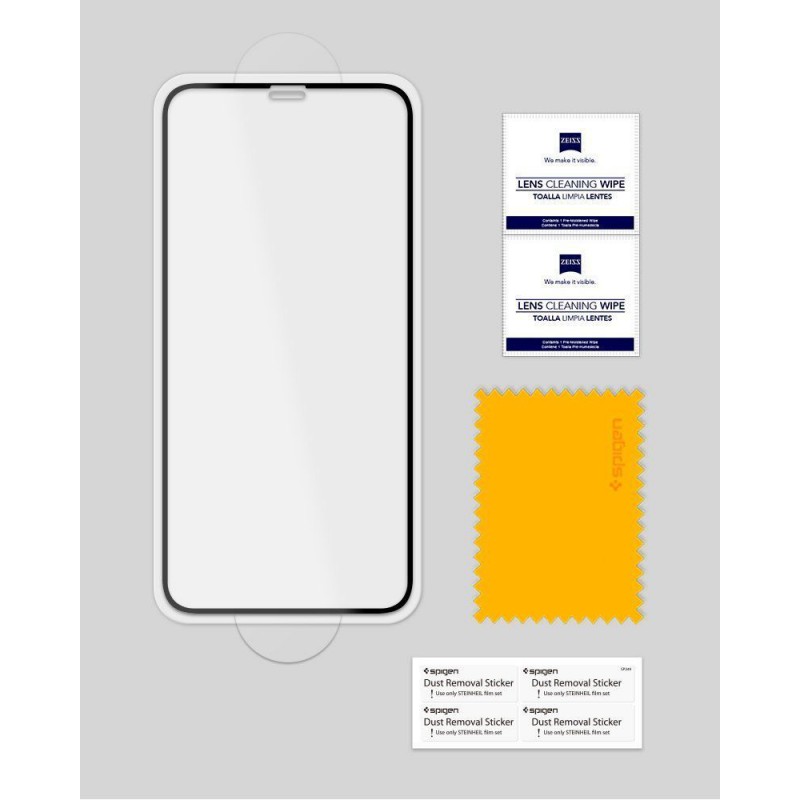 Γυαλί Προστασίας Spigen Glass FC Apple iPhone 11 (6.1") Full Screen Cover Black  (064GL25233)