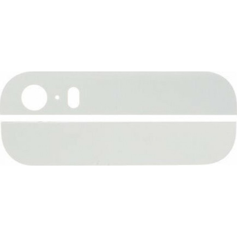 Apple Iphone 5 Πίσω Γυάλινo Κάλλυμα White  