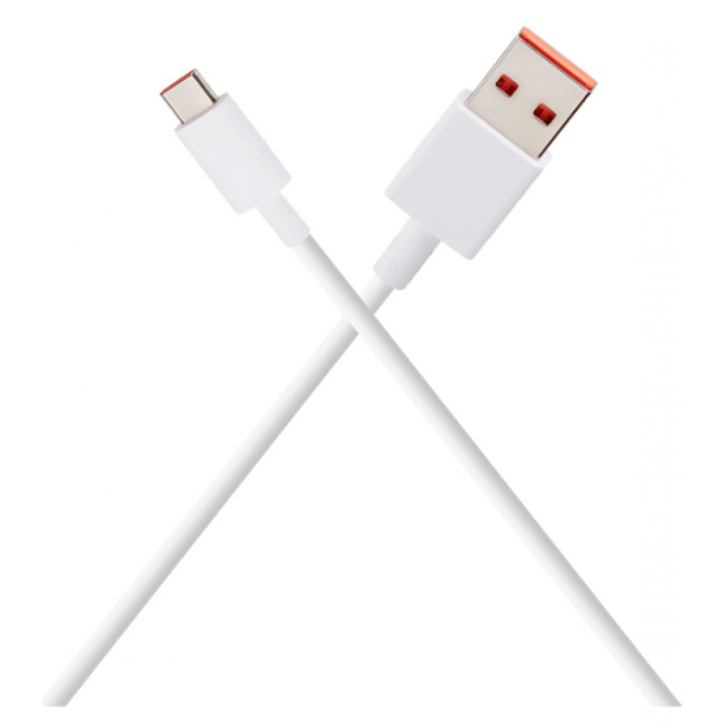 Καλώδιο Data Xiaomi USB Type-A to USB Type-C 6A White/Orange Universal 1m (Original Bulk)