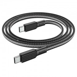 Καλώδιο Data Hoco X69 Jaeger Braided USB A to Type-C 60W 1m Black/White
