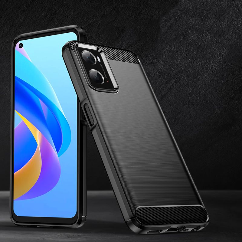Θήκη Tech-Protect TPU Carbon Fiber Brushed Realme 9i Black
